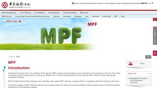 
                            10. MPF | Bank of China (Hong Kong) Limited