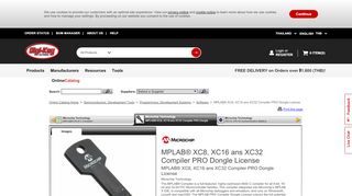 
                            11. MPLAB® XC8, XC16 ans XC32 Compiler PRO Dongle License ...