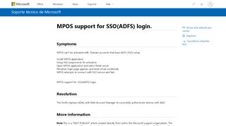 
                            9. MPOS support for SSO(ADFS) login. - Microsoft Support