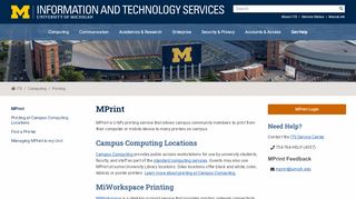 
                            2. MPrint / U-M Information and Technology Services