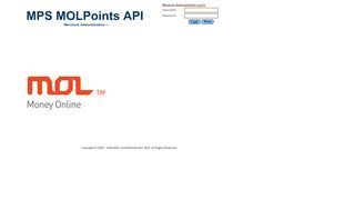 
                            10. MPS MOLPoints API | Merchant Administration Log In
