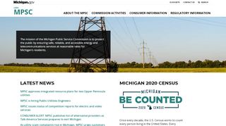 
                            10. MPSC - MI Public Service Commission - State of Michigan