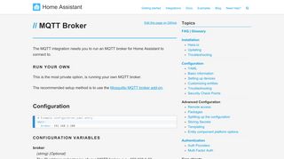 
                            12. MQTT Brokers - Home Assistant