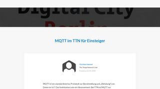 
                            7. MQTT im TTN für Einsteiger - Post - The Things Network