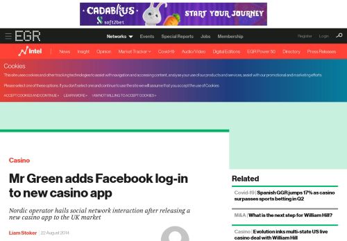 
                            8. Mr Green adds Facebook log-in to new casino app | EGR Intel | B2B ...