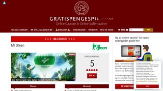 
                            11. Mr Green Anmeldelse 2019 - 1000 kr. i bonus + 300 ... - Online casino