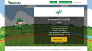 
                            3. Mr Green Bonus - 300 GRATIS Spins & 1000 kr. [Gyldig lige nu]