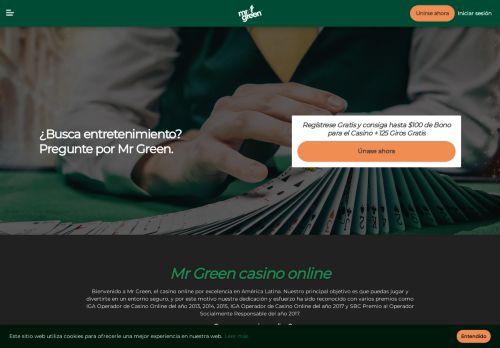 
                            1. Mr Green - El Galardonado Casino En Línea