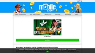 
                            8. Mr Green Mobil Casino ? 100€ & 200 Freispiele 2019 | mobile ...