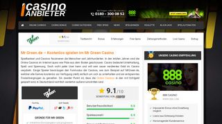 
                            4. Mr Green.de - Kostenlos spielen im Mr Green Casino