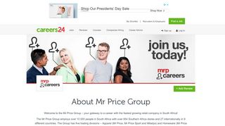 
                            5. Mr Price Group Jobs and Vacancies - Careers24