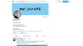 
                            8. Mr. Scruff (@mrscruff1) | Twitter