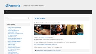 
                            11. Mr Skin Password - Gf Passwords