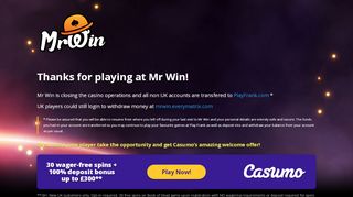 
                            6. Mr Win – Online Casino & Live Casino | Up to 999 Free ...