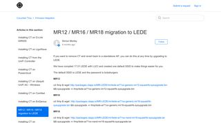 
                            12. MR12 / MR16 / MR18 migration to LEDE – Cucumber Tony