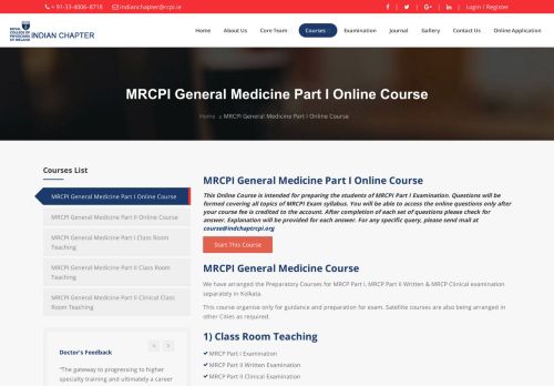 
                            6. MRCPI General Medicine Part I - Indian Chapter - Royal College of ...