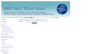 
                            2. MRE-Rhein-Main - Login für registrierte Benutzer