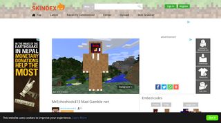 
                            13. MrEchoshock413 Mad Gamble net | Minecraft Skin