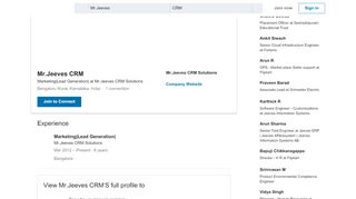 
                            7. Mr.Jeeves CRM - LinkedIn