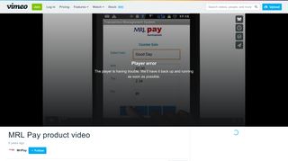 
                            8. MRL Pay product video on Vimeo