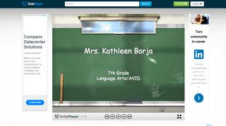 
                            8. Mrs. Kathleen Borja 7th Grade Language Arts/AVID. - ppt download