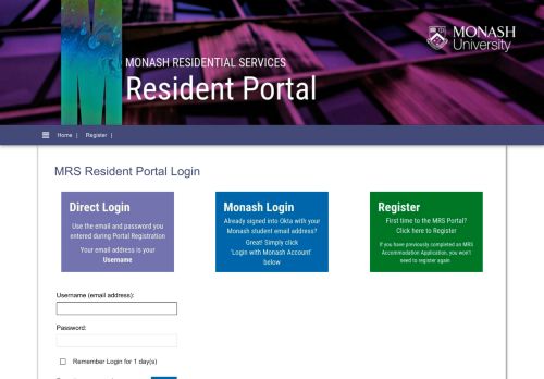 
                            11. MRS Resident Portal Login - StarRez Housing