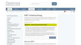 
                            9. MRT-Untersuchung - Deximed