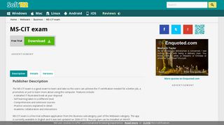 
                            7. MS-CIT exam Free Download
