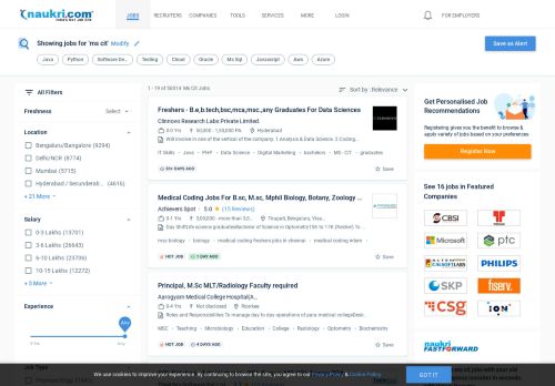 
                            13. Ms Cit Jobs, 11 Ms Cit Openings - Naukri.com