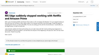 
                            7. MS Edge suddenly stopped working with Netflix and Amazon Prime ...