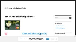 
                            10. (MS) – EPPICard Mississippi (MS)