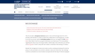 
                            9. MS Exchange — Centre for Information Services and ... - TU Dresden