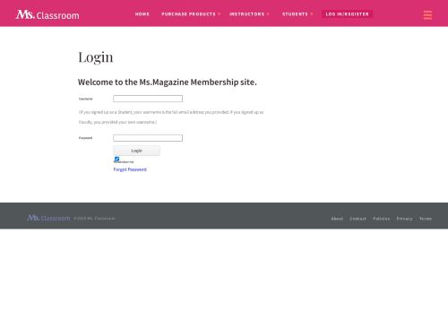 
                            6. Ms. in the Classroom – Login