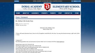 
                            9. Ms. Melley's 5th Grade Class - Classes / Homework - Doral Academy ...