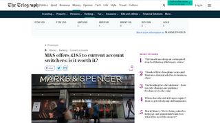 
                            11. M&S offers £185 to current account switchers: is it worth it?