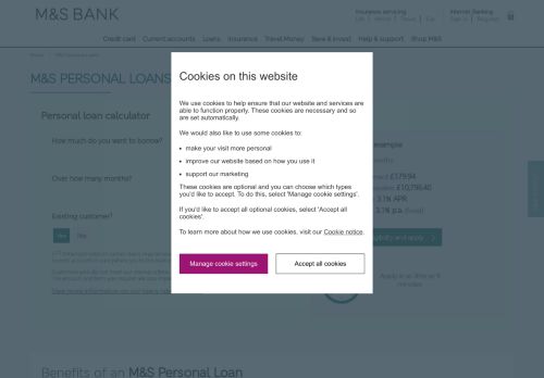 
                            7. M&S Personal Loans – Unsecured Personal Loans | M&S Bank