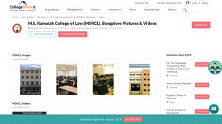 
                            7. M.S. Ramaiah College of Law (MSRCL), Bangalore Images, Photos ...