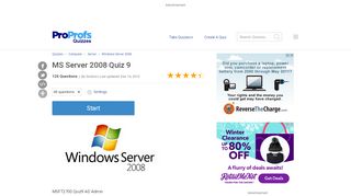 
                            3. Ms Server 2008 Quiz 9 - ProProfs Quiz