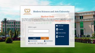 
                            2. MSA STUDENT ZONE