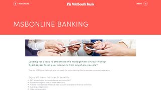 
                            8. MSBOnline Banking › MidSouth Bank