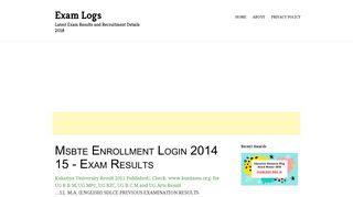 
                            8. Msbte Enrollment Login 2014 15 | Exam Logs