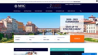 
                            8. MSC Cruises: Cruise Holidays & Specials, Fly/Cruise Packages