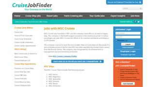 
                            13. MSC Cruises Employment | Types of Positions, MSC Ships, ...