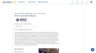 
                            12. MSC Cruises Meet & Mingle Parties - Cruise Critic