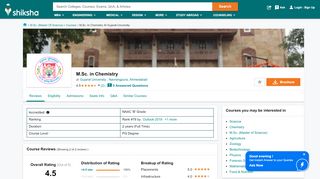 
                            13. M.Sc. in Chemistry at Gujarat University, Ahmedabad - Placements ...