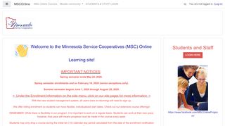 
                            9. MSC Online Learning Program Course Site