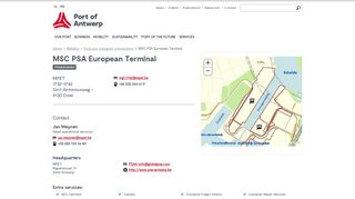 
                            4. MSC PSA European Terminal - Port of Antwerp