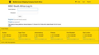 
                            1. MSC South Africa Log In