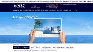 
                            1. MSC Voyagers Club - Vorteile - MSC Kreuzfahrten