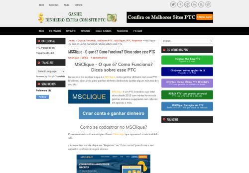 
                            6. MSClique - O que é? Como Funciona? Dicas sobre esse PTC ...